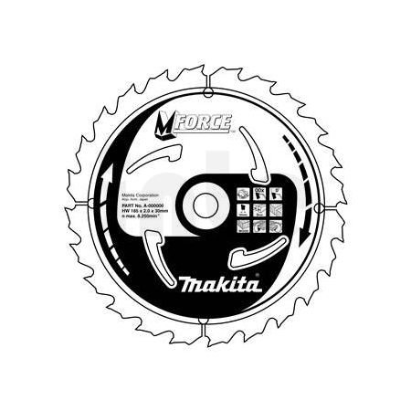Makita - kotouč pilový dřevo MFORCE 185x2x30mm 16Z = old A-89648, new B-31968 B-07945