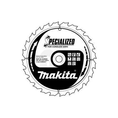 Makita - kotouč pilový dřevo SPECIALIZED 190x2x30mm 40Z pro aku pily = new B-32976 B-09254