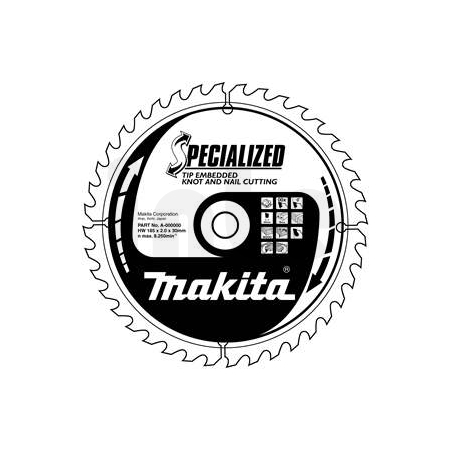 Makita - kotouč pilový dřevo SPECIALIZED se zapuštěnými zuby 190x2x30mm 16Z = new B-33059 B-09357