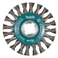 Makita - kotoučový kartáč z ocelového drátu-splétaný drát průměr 0,5mm X-LOCK 115mm D-73405