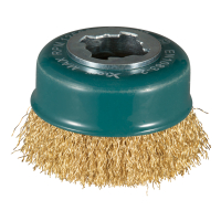 Makita - miskovitý kartáč z mědi-vlnitý drát průměr 0,3mm X-LOCK 75mm D-73433
