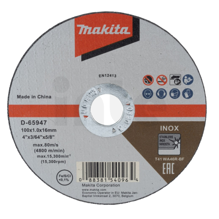 Makita - kotouč řezný nerez 100x1.0x16mm D-65947