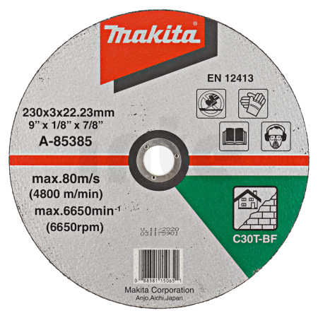 Makita - kotouč řezný kámen 230x3x22mm A-85385