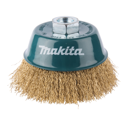 Makita - miskovitý kartáč z mosazného drátu,vlnitý drát 0,3mm,100mm D-39805