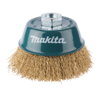 Makita - miskovitý kartáč z mosazného drátu,vlnitý drát 0,3mm,100mm D-39805