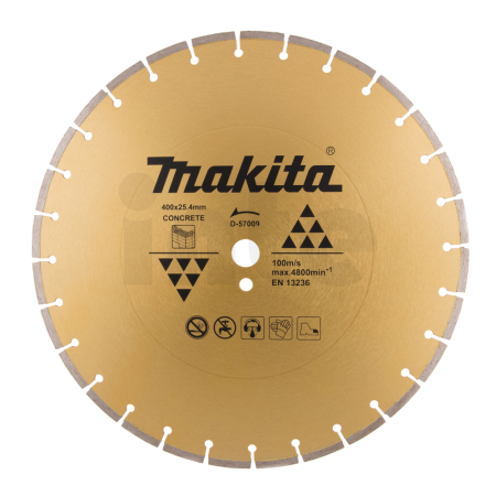 Makita - kotouč řezný diamantový beton 400x7.5x25.4mm D-57009