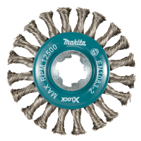 Makita - kotoučový kartáč z nerezového drátu-splétaný drát průměr 0,5mm X-LOCK 115mm D-73352