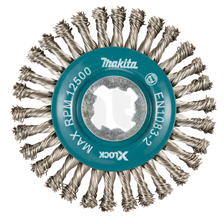 Makita - kotoučový kartáč z nerezového drátu-vlnitý drát průměr 0,5mm X-LOCK 115mm D-73368
