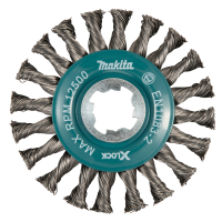 Makita - kotoučový kartáč z ocelového drátu-splétaný drát průměr 0,5mm X-LOCK 115mm D-73405