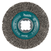 Makita - kotoučový kartáč z ocelového drátu-vlnitý drát průměr 0,3mm X-LOCK 115mm D-73427