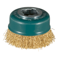 Makita - miskovitý kartáč z mědi-vlnitý drát průměr 0,3mm X-LOCK 75mm D-73433
