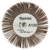 Makita - kotouč stopkový lamelový 60x30x6mm A120 Oxid hlinitý D-75281