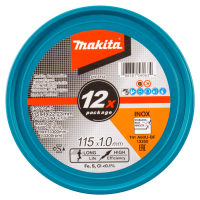 Makita - kotouč řezný nerez 115x1.0x22.23mm A60U, 12ks E-03034-12