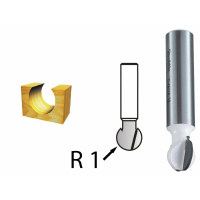 Makita - Kulová fréza stopka 8 mm,19x18,2x51 mm D-48147