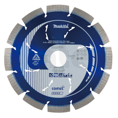 Makita - kotouč řezný diamantový Comet 150x10x22.23mm B-27187