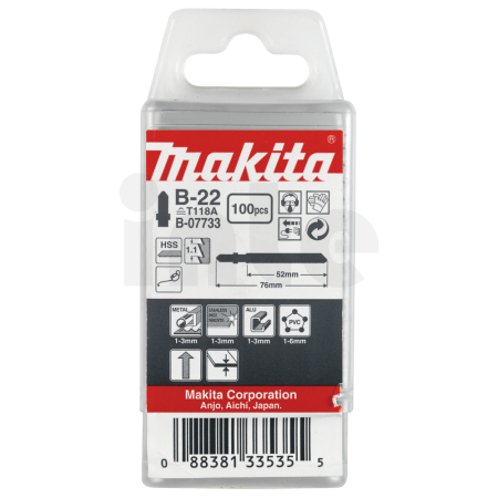 Makita - pilový list B-22 100ks kov B-07733