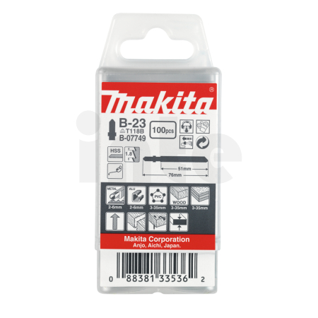 Makita - pilový list B-23 100ks univerzální B-07749