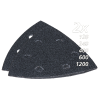 Makita - papír brusný suchý zip 94x94x94mm sada 120, 240, 400, 600, 1200, 10ks B-21733