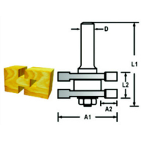 Makita - Pérová fréza s ložiskem stopka 12 mm,41x19x71 mm D-48935