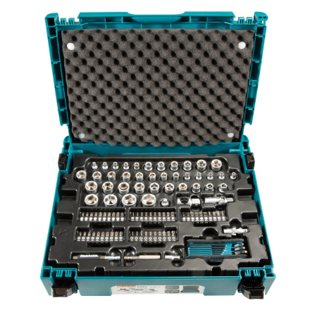 Makita - sada klíčů, ořechů, bitů 120 ks, Makpac STOP E-08713
