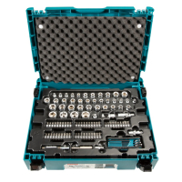 Makita - sada klíčů, ořechů, bitů 120 ks, Makpac STOP E-08713