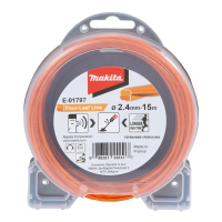 Makita - struna nylonová 2,4mm, oranžová, 15m, speciální pro aku stroje=old198501-1 E-01797