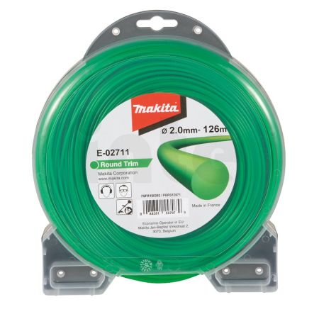 Makita - struna nylonová 2,0mm, 126m, zelená, kulatá = old369224791 E-02711