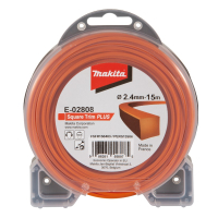 Makita - struna nylonová Plus 2,4mm, 15m, oranžová, hranatá = old 369224795 E-02808