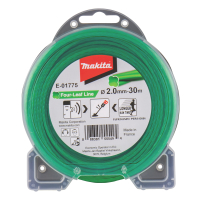 Makita - struna nylonová 2,0mm, zelená, 30m, speciální pro aku stroje = old 197473-7 E-01775