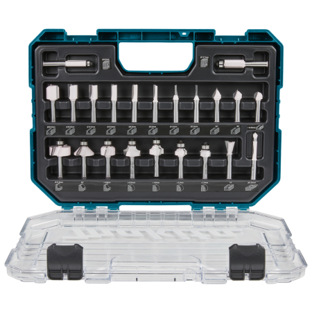 Makita - sada frézek  8mm 22ks po zanořovací a jednoruční frézy D-74778