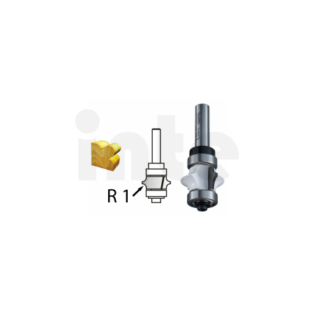 Makita - Profilová fréza s ložiskem stopka 8 mm,25,4x13x61,2 mm D-48826