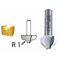 Makita - Profilová fréza s ložiskem stopka 8 mm,38,1x16x59 mm D-48789