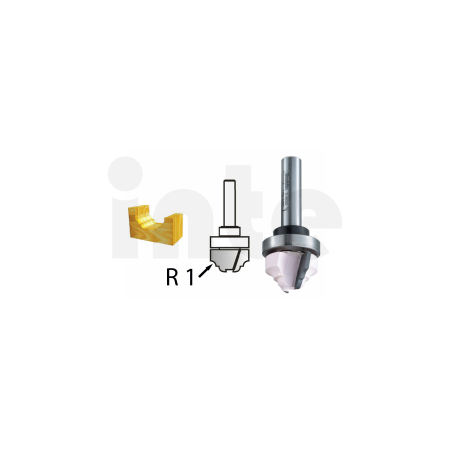 Makita - Profilová fréza s ložiskem stopka 8 mm,22x13x54 mm D-48262