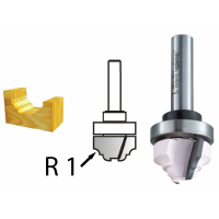 Makita - Profilová fréza s ložiskem stopka 8 mm,22x13x54 mm D-48262
