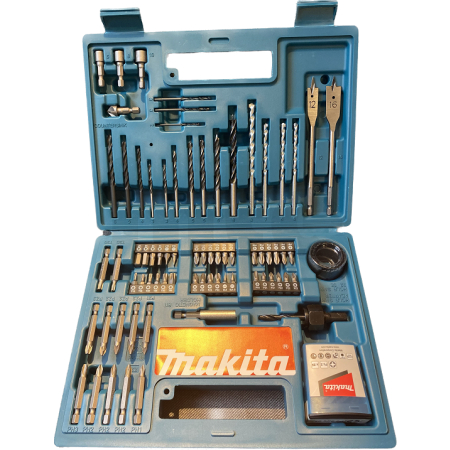 Makita - sada bitů a vrtáků 100 ks v plastovém kufru B-54520
