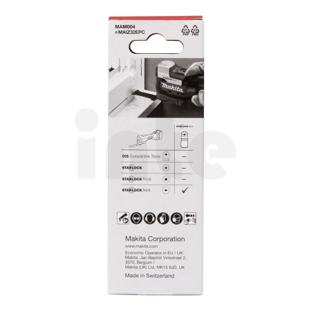 Makita - ponorný list STARLOCK-MAX 32x80mm HCS MAM004 B-66438-5