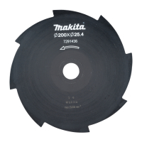 Makita - vyžínací nůž 8 zubů 200x25,4mm DUR194 191Y44-2