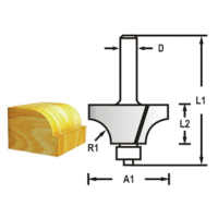 Makita - Zaoblovací fréza s ložiskem stopka 6 mm,28,6x14,5x56 mm R=7,9mm D-48474