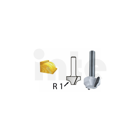 Makita - Zaoblovací fréza stopka 6 mm,19x9,5x43 mm R=3,2mm D-48278