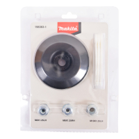 Makita - vyžínací hlava s plastovými noži 255mm, závit M8x125LH/RH,M10x1,25LH=old197188-6 198383-1