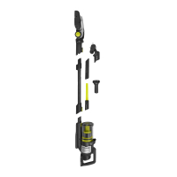 RYOBI RASV18BL 18V ONE+™ bezuhlíkový tyčový vysavač s technologií proti namotávání vlasů 5133006323